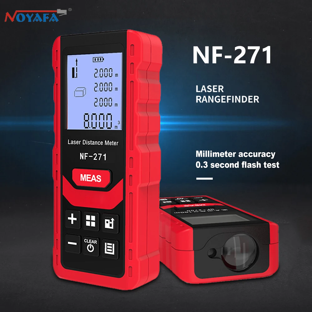 Home Improvement Items - Noyafa เครื่องวัดเมตรเลเซอร์ NF-271 40ม. 80ม. เครื่องมือวัดระยะแบบเทปไม้บรรทัดดิจิตอลเครื่องมือทดสอบ