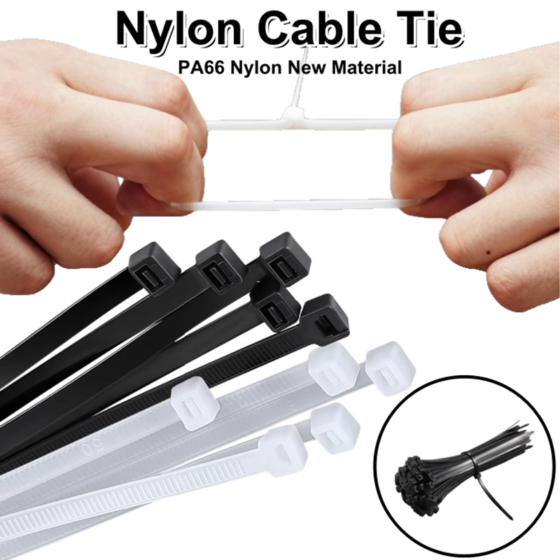 Home Improvement In Usa - Self-Locking NYLON TIES สายเคเบิลอเนกประสงค์แบบปรับได้ Quick Fix