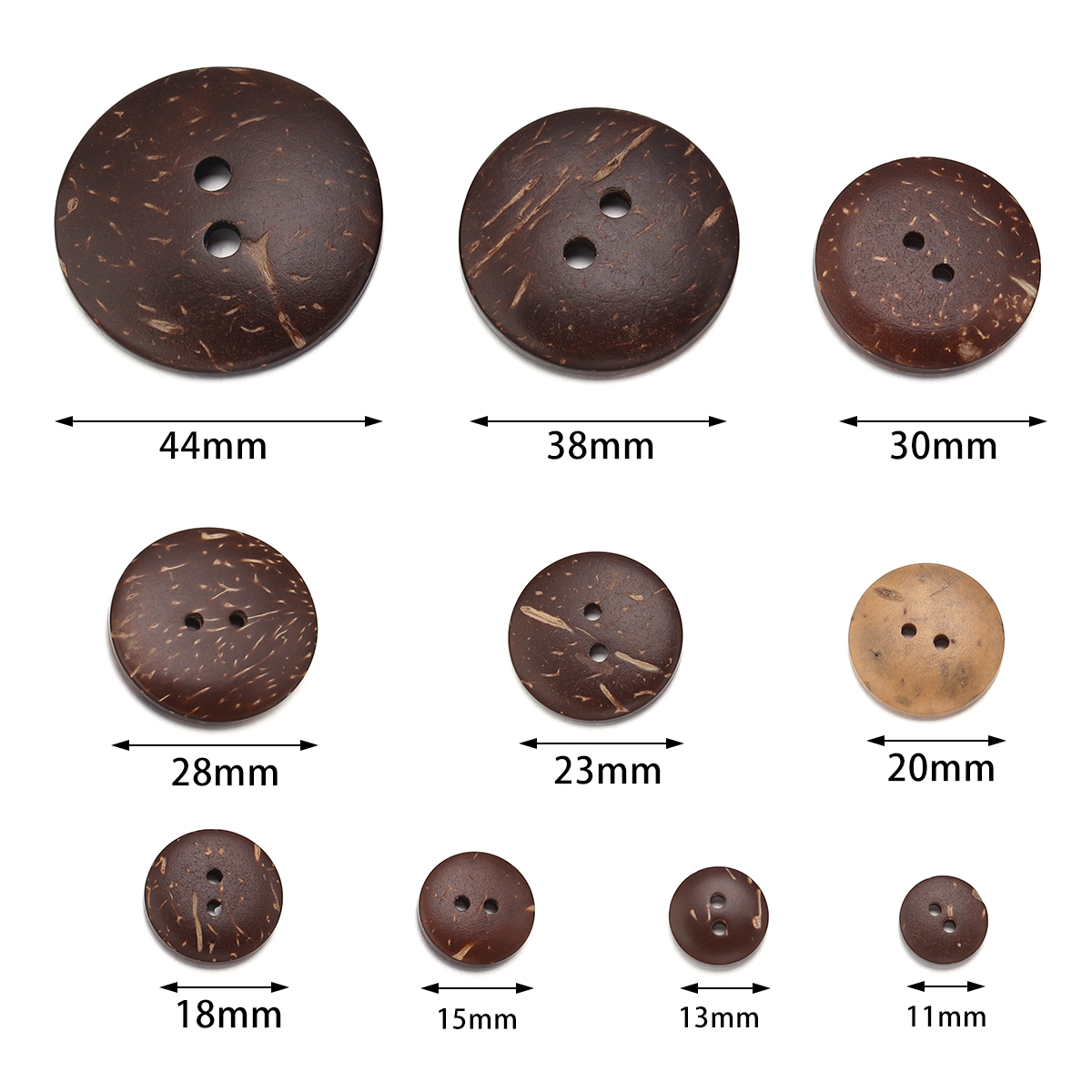 10-100pcs ปุ่มเชลล์มะพร้าวธรรม - Home Improvement Trends บทวิจารณ์และราคา