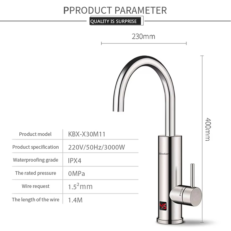 ก๊อกน้ำร้อนไฟฟ้า 3000W 220V สแ - Home Improvement K&B Construction บทวิจารณ์และราคา