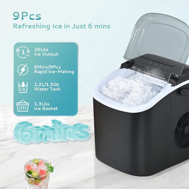 เครื่องทำน้ำแข็งแบบตั้งโต๊ะพกพ - Home Improvement Kitchen บทวิจารณ์และราคา
